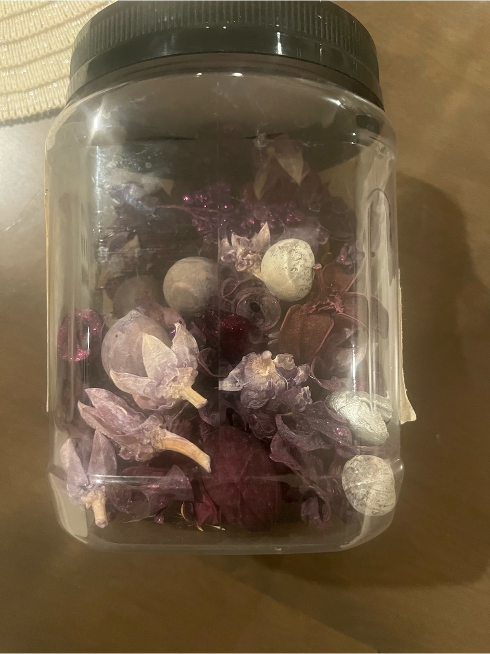 Purple Potpourri Jar - Decorative Scented Mix